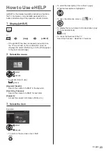 Предварительный просмотр 23 страницы Panasonic TX-55C1004 Operating Instructions Manual