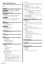 Предварительный просмотр 26 страницы Panasonic TX-55C1004 Operating Instructions Manual