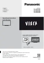 Preview for 1 page of Panasonic TX-55CS620E Operating Instructions Manual