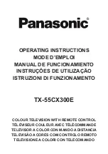 Panasonic TX-55CX300E Operating Instructions Manual preview