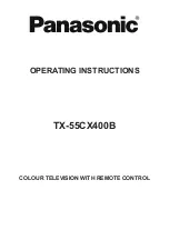 Panasonic TX-55CX400B Operating Instructions Manual preview