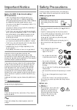 Preview for 3 page of Panasonic TX-55DSU501 Operating Instructions Manual