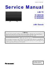 Предварительный просмотр 1 страницы Panasonic TX-55DX600E Service Manual