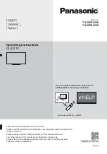 Предварительный просмотр 1 страницы Panasonic TX-55EZ950E Operating Instructions Manual