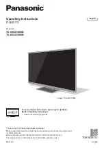 Panasonic TX-55GZ1000B Operating Instructions Manual preview