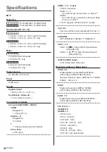 Preview for 42 page of Panasonic TX-55GZC2004 Operating Instructions Manual