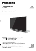 Preview for 1 page of Panasonic TX-55GZW2004 Operating Instructions Manual