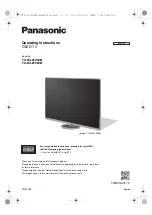 Panasonic TX-55LZ1000B Operating Instructions Manual предпросмотр