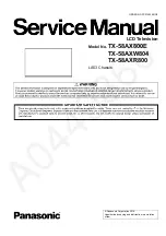 Panasonic TX-58AXR800 Service Manual предпросмотр