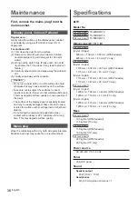 Preview for 36 page of Panasonic TX-58DXM715 Operating Instructions Manual