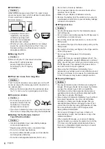 Preview for 6 page of Panasonic TX-60AS800E Operating Instructions Manual