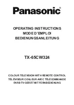 Panasonic TX-65CW324 Operating Instructions Manual preview