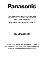 Panasonic TX-65CXW414 Operating Instructions Manual preview