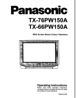 Panasonic TX-66PW150A Operating Instructions Manual preview