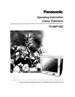 Panasonic TX-68KP150Z Operating Instructions Manual preview