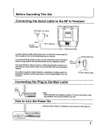 Предварительный просмотр 7 страницы Panasonic TX-68P250Z Operating Instructions Manual