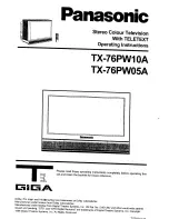 Panasonic TX-76PW05A Operating Instructions Manual предпросмотр