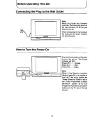 Предварительный просмотр 9 страницы Panasonic TX-79P25Z Operating Instructions Manual