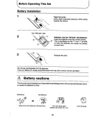 Предварительный просмотр 10 страницы Panasonic TX-79P25Z Operating Instructions Manual