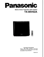 Предварительный просмотр 1 страницы Panasonic TX-80V02A Operating Instructions Manual