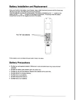 Предварительный просмотр 6 страницы Panasonic TX-80V02A Operating Instructions Manual