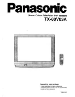 Panasonic TX-80V03A Operating Instructions Manual предпросмотр