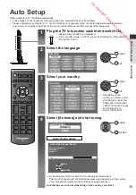 Preview for 13 page of Panasonic TX-L19XM6E Operating Instructions Manual