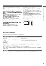 Предварительный просмотр 5 страницы Panasonic TX-L24D35ES Operating Instructions Manual