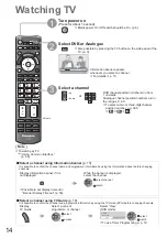 Preview for 14 page of Panasonic TX-L26C20 Operating Instructions Manual