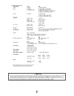 Предварительный просмотр 2 страницы Panasonic TX-L32C2E Service Manual