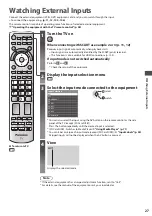 Предварительный просмотр 27 страницы Panasonic TX-L32DT30Y Operating Instructions Manual