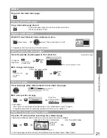 Preview for 21 page of Panasonic TX-L32G10L Operating Instructions Manual