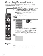 Предварительный просмотр 22 страницы Panasonic TX-L32G10L Operating Instructions Manual