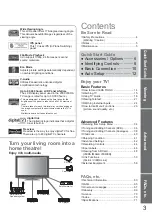 Preview for 3 page of Panasonic TX-L32U10BA Operating Instructions Manual