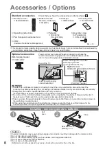 Предварительный просмотр 6 страницы Panasonic TX-L32U10BA Operating Instructions Manual