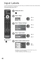 Предварительный просмотр 46 страницы Panasonic TX-L32U10BA Operating Instructions Manual