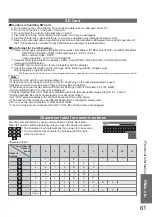 Preview for 61 page of Panasonic TX-L32U10BA Operating Instructions Manual