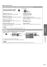 Предварительный просмотр 17 страницы Panasonic TX-L32X10E Operating Instructions Manual