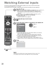 Предварительный просмотр 22 страницы Panasonic TX-L32X10E Operating Instructions Manual