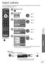 Предварительный просмотр 37 страницы Panasonic TX-L32X10E Operating Instructions Manual