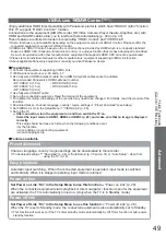 Предварительный просмотр 49 страницы Panasonic TX-L32X10E Operating Instructions Manual