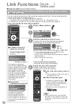 Предварительный просмотр 52 страницы Panasonic TX-L32X10E Operating Instructions Manual