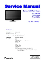 Panasonic TX-L32X20B Service Manual preview