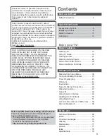 Предварительный просмотр 3 страницы Panasonic TX-L32X3B Operating Instructions Manual