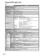 Preview for 110 page of Panasonic TX-L37V20BA Operating Instructions Manual