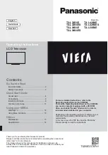 Preview for 1 page of Panasonic TX-L42B6E Operating Instructions Manual