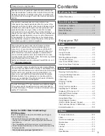 Preview for 3 page of Panasonic TX-L42DT50B Operating Instructions Manual