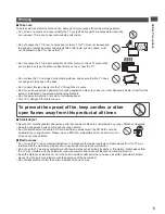 Preview for 5 page of Panasonic TX-L42DT50B Operating Instructions Manual