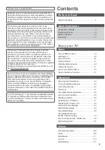 Preview for 3 page of Panasonic TX-L42DT50Y Operating Instruction