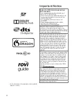 Preview for 2 page of Panasonic TX-L42DT65B Operating Instructions Manual